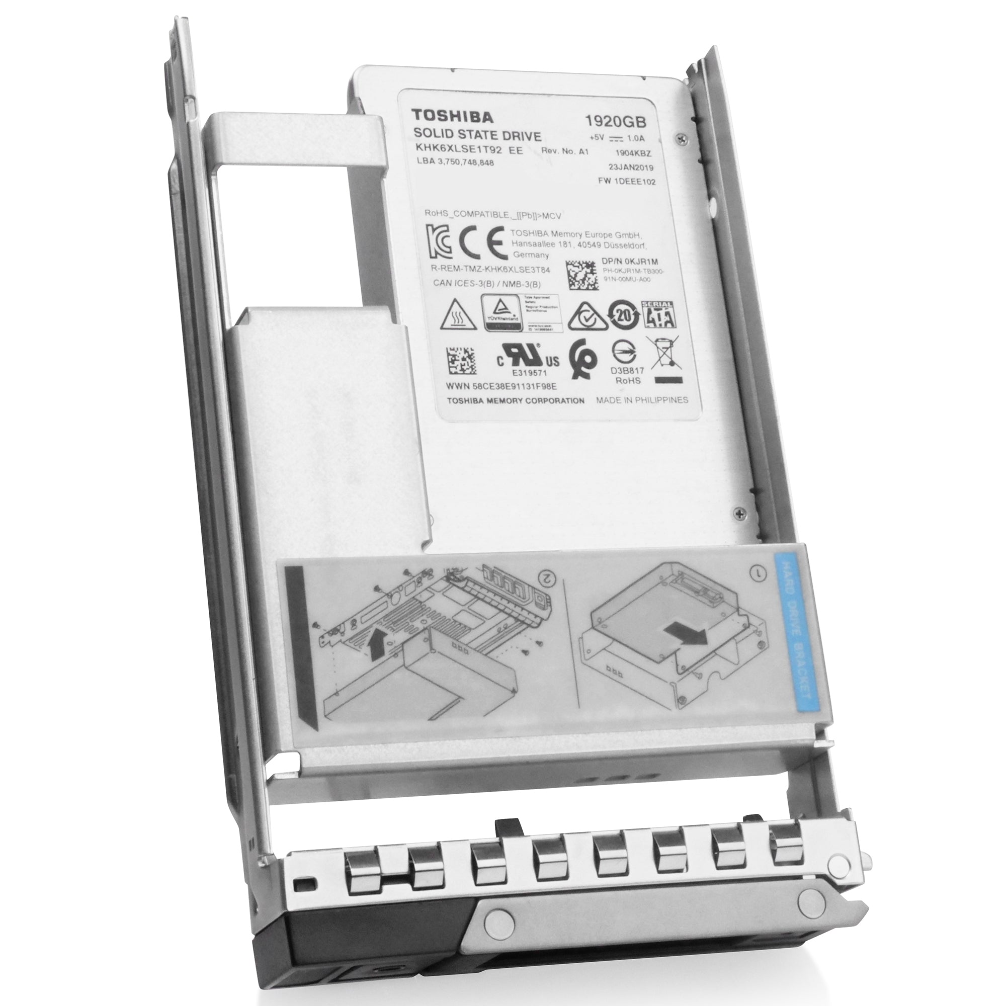 Dell G14 0KJR1M 1.92TB 0.6 DWPD SATA SATA 3D TLC Hybrid 3.5in Refurbished SSD