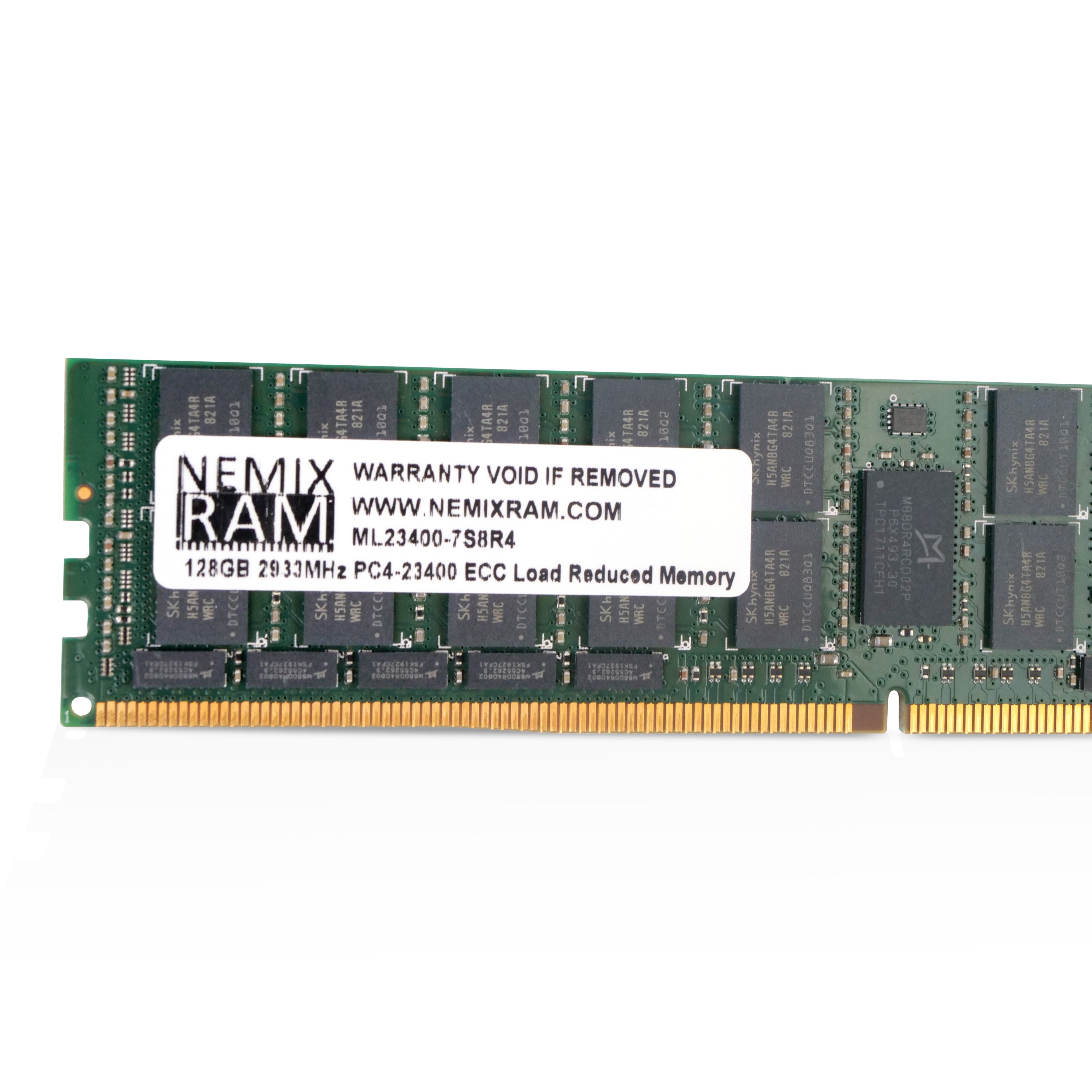 NEMIX ML23400-7S8R4 128GB DDR4 2933MHz LRDIMM ECC Server RAM (PC4-23400) Seller Refurbished
