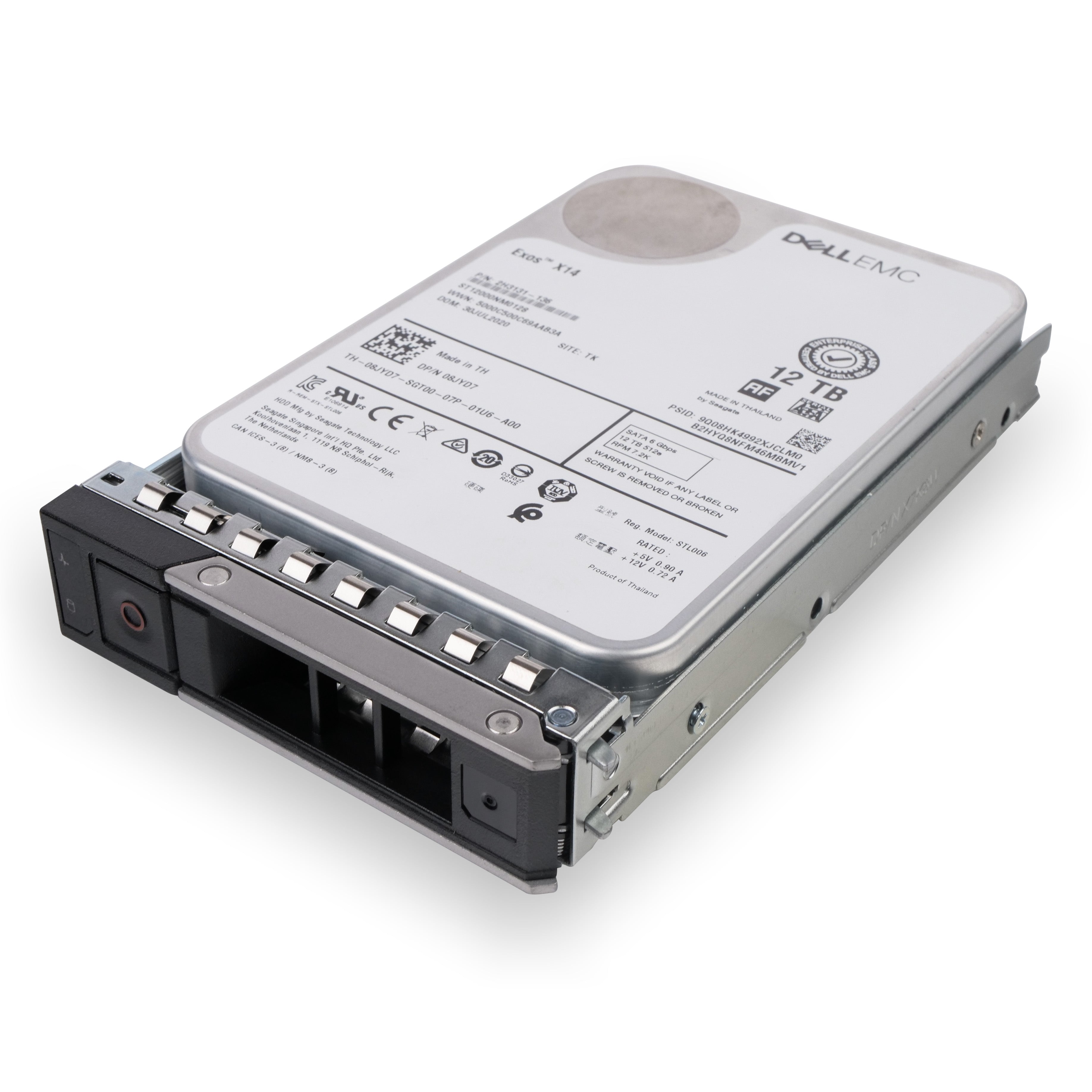Dell G14 08JYD7 12TB 7.2K RPM SATA 6Gb/s 512e 3.5in Refurbished HDD