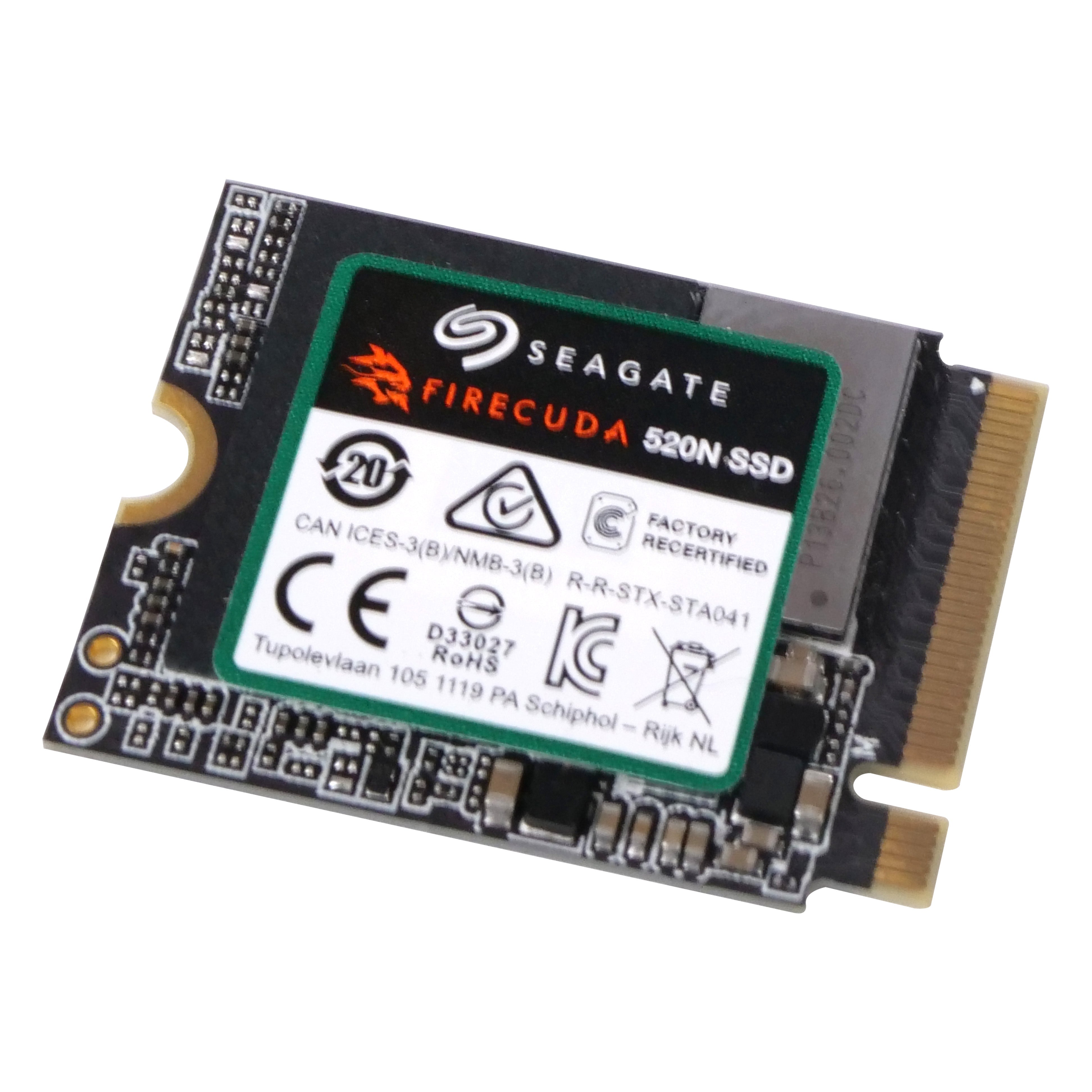 Seagate FireCuda 520N ZP1024GV30002 1TB  PCIe Gen 4 ×4 NVMe 1.4 8GB/s M.2 2230 Recertified SSD