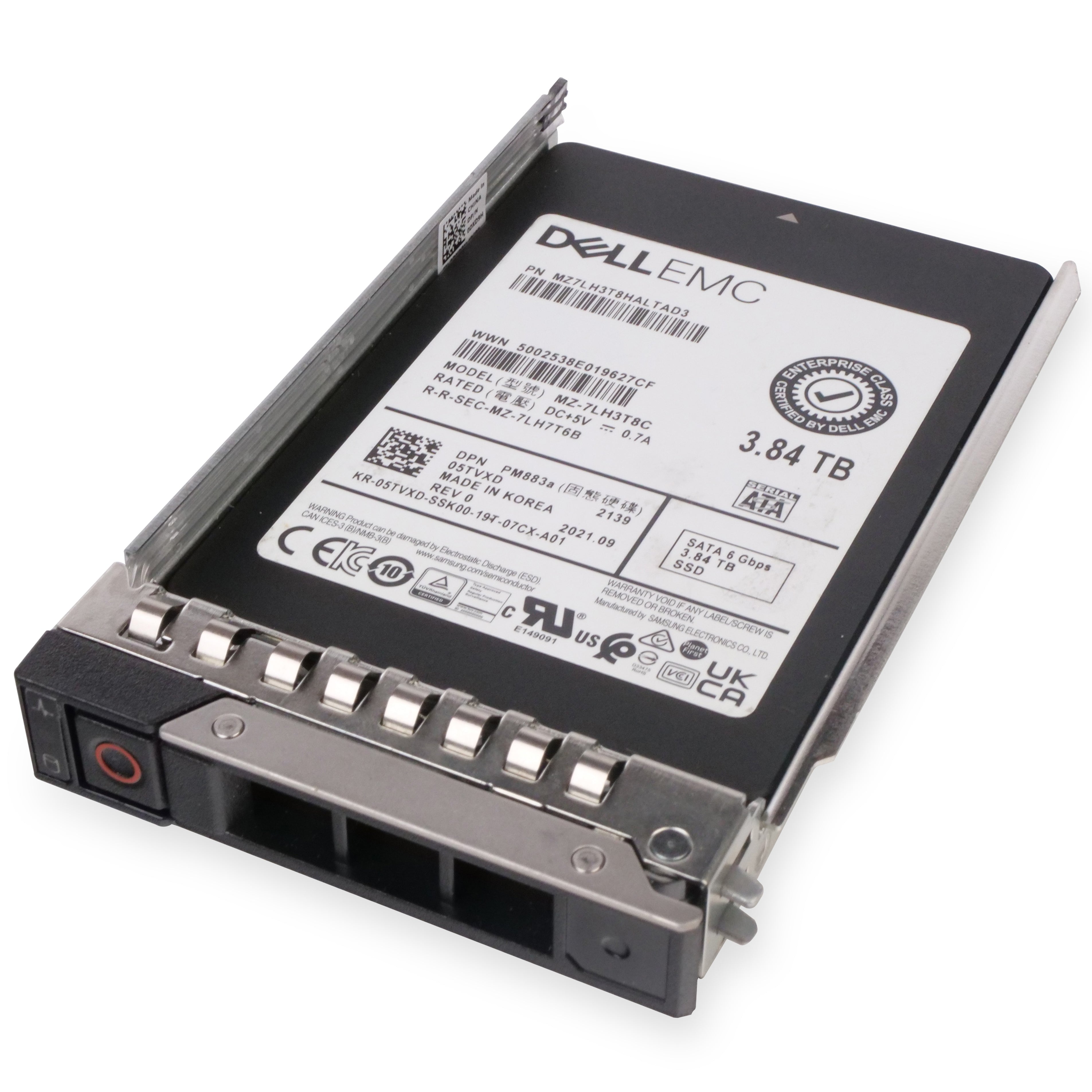 Dell G14 7HPM7 3.84TB 1 DWPD SATA 6Gb/s 3D TLC 2.5in Refurbished SSD