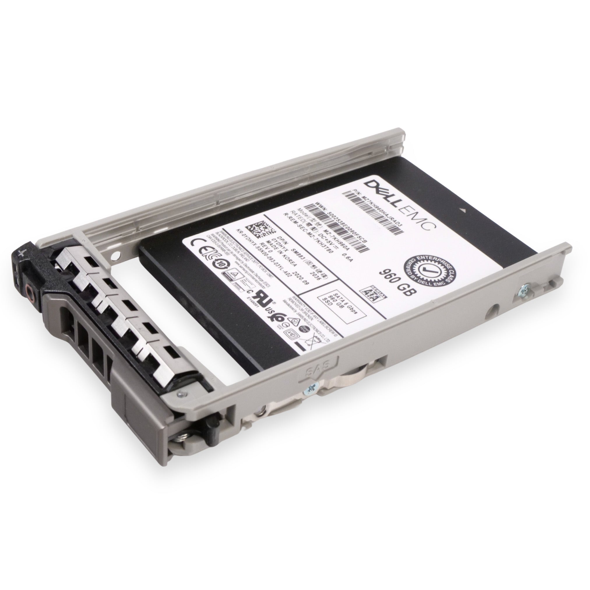 Dell G13 0YDHYX 960GB 3 DWPD SATA 6Gb/s MLC Mixed-Used 2.5in Refurbished SSD