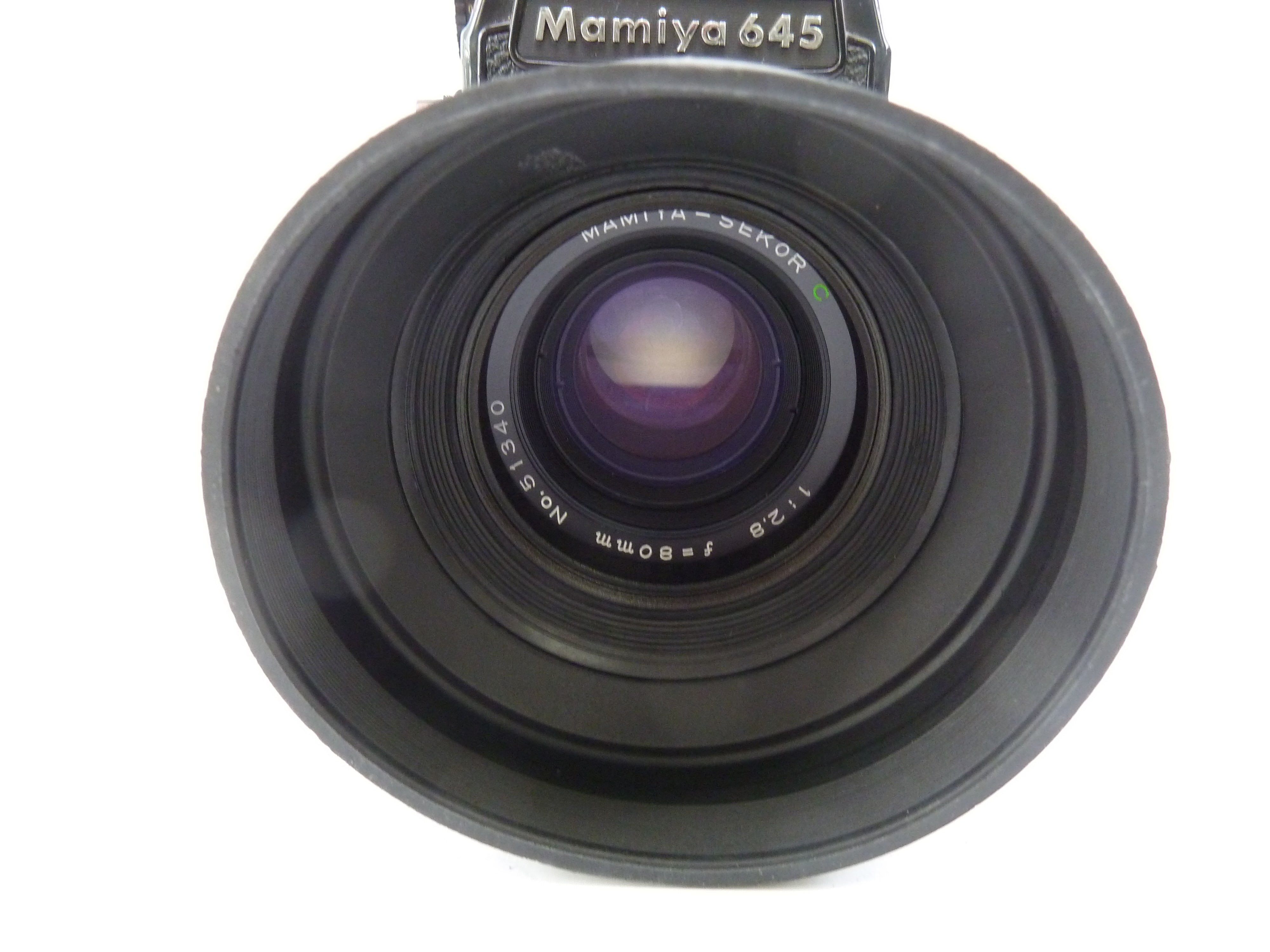 Mamiya M645 1000S Outfit with 80MM F2.8 C Lens and PD Meter Prism Finder