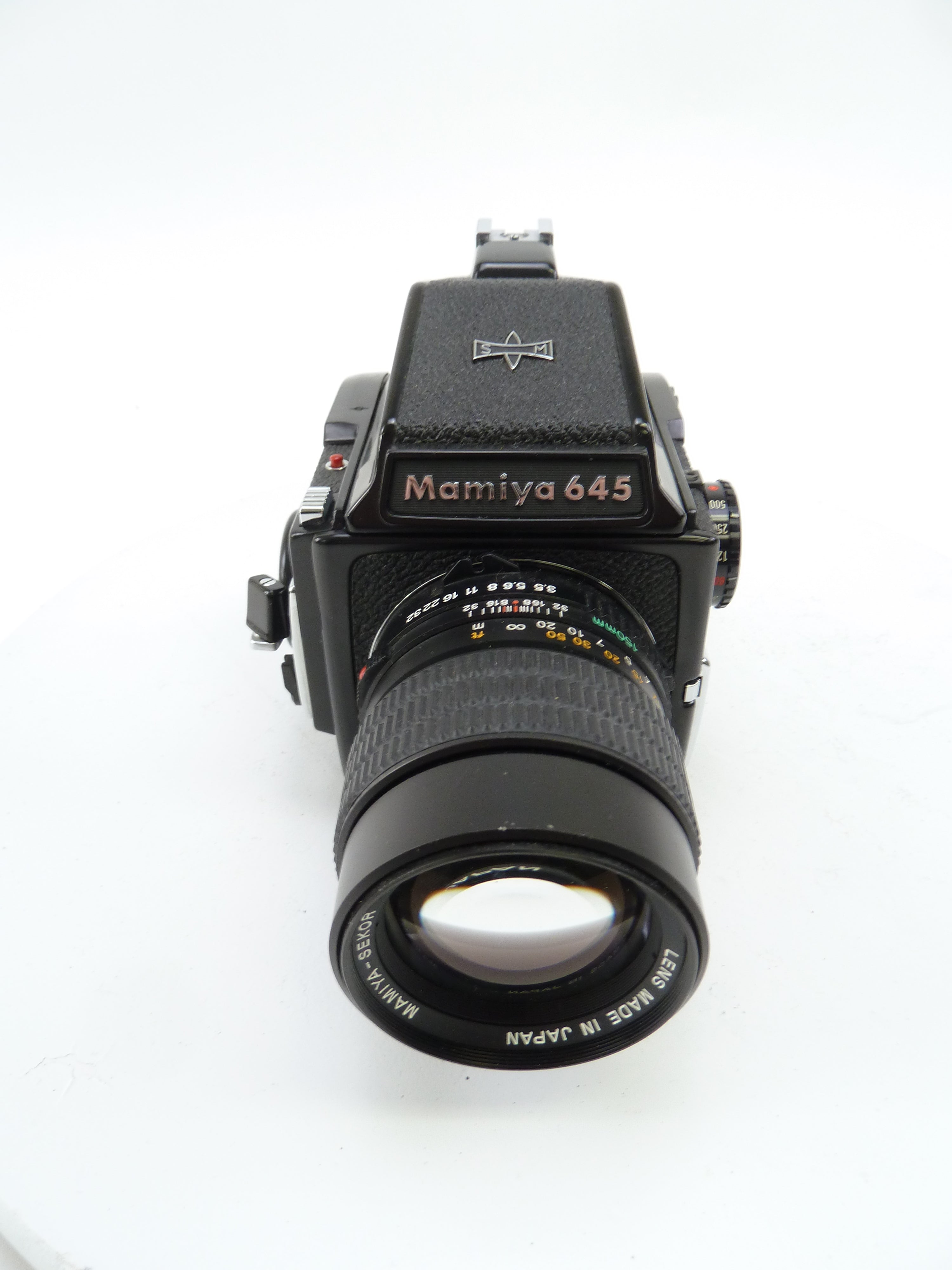 Mamiya M645 Camera Outfit with 150MM f3.5 N Lens and Prism Finder