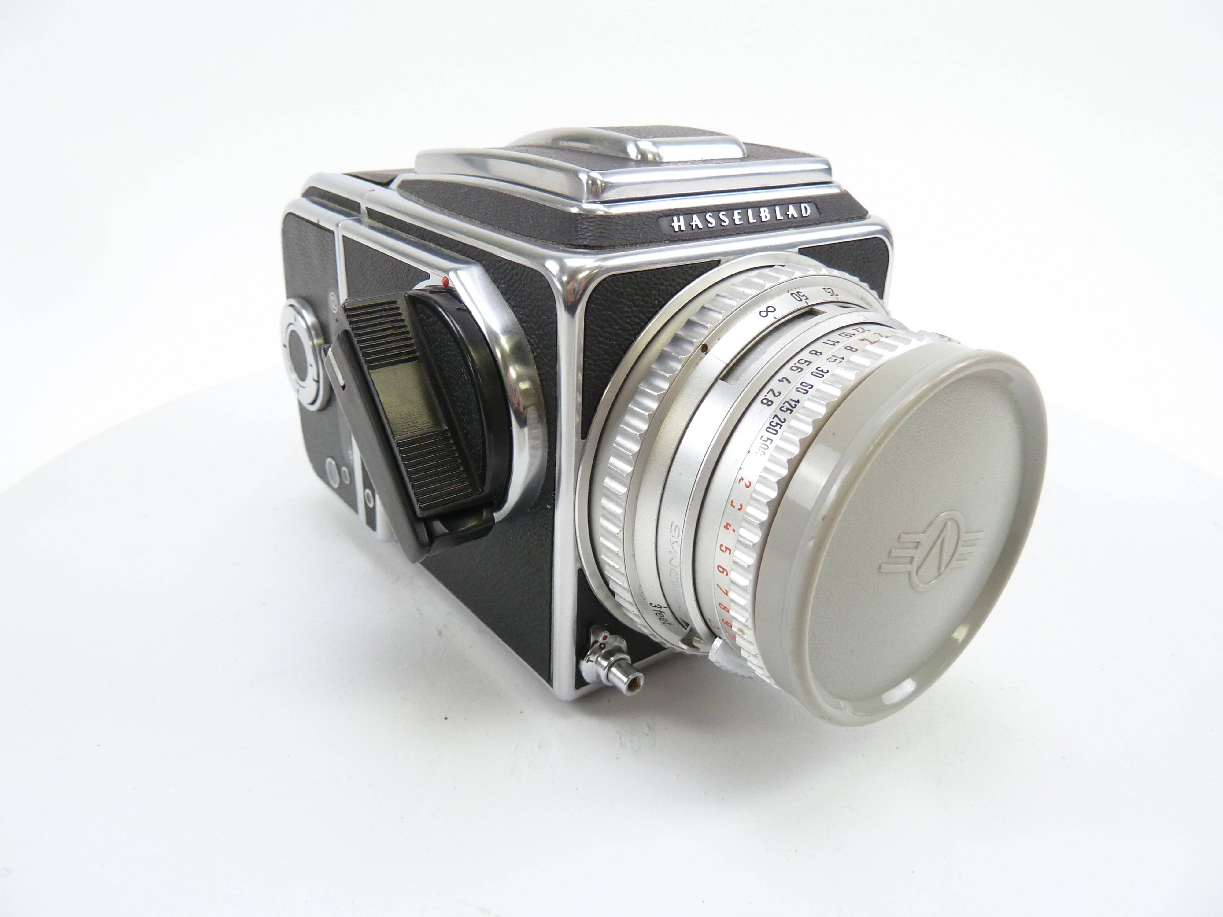 Hasselblad 500C/M Camera Outfit with 80MM F2.8 Lens, 120 Film Back,, and WLF