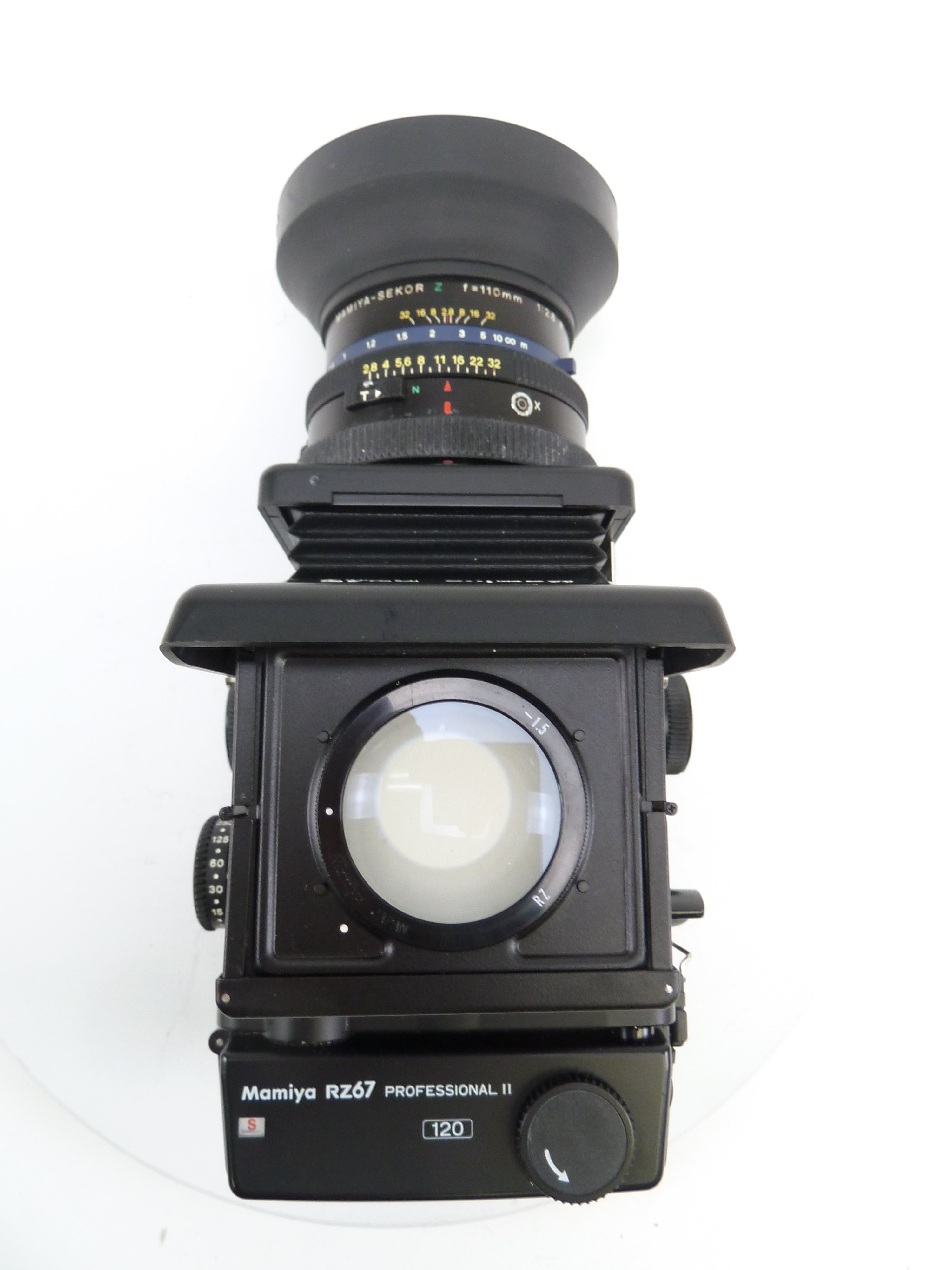 Mamiya RZ67 Pro II Camera Outfit with 110MM F2.8 W Lens, Pro II 120 Back, and WLF