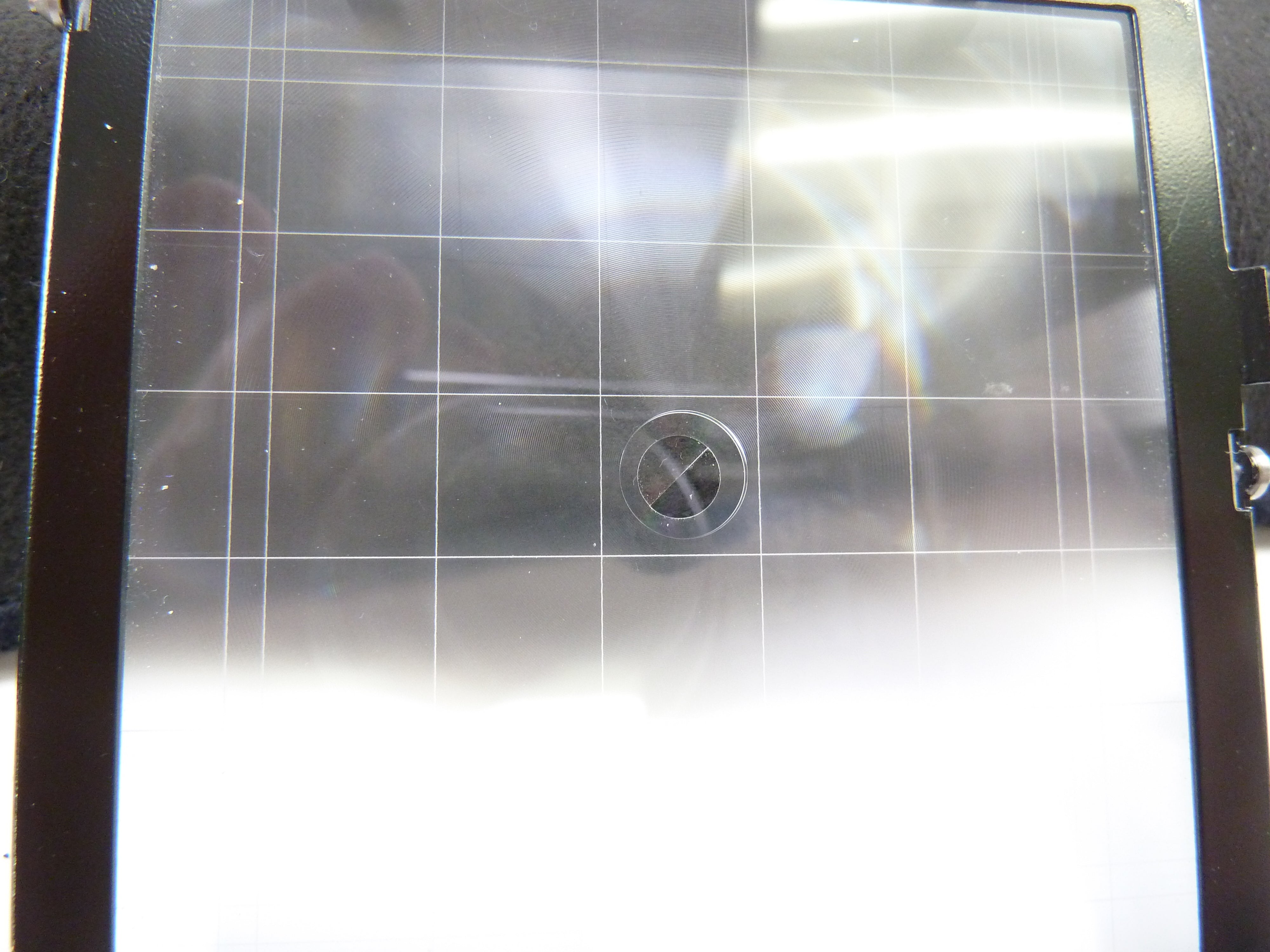 Brightscreen with 45 Degree Split Image and Grid for Mamiya RZ67 Cameras