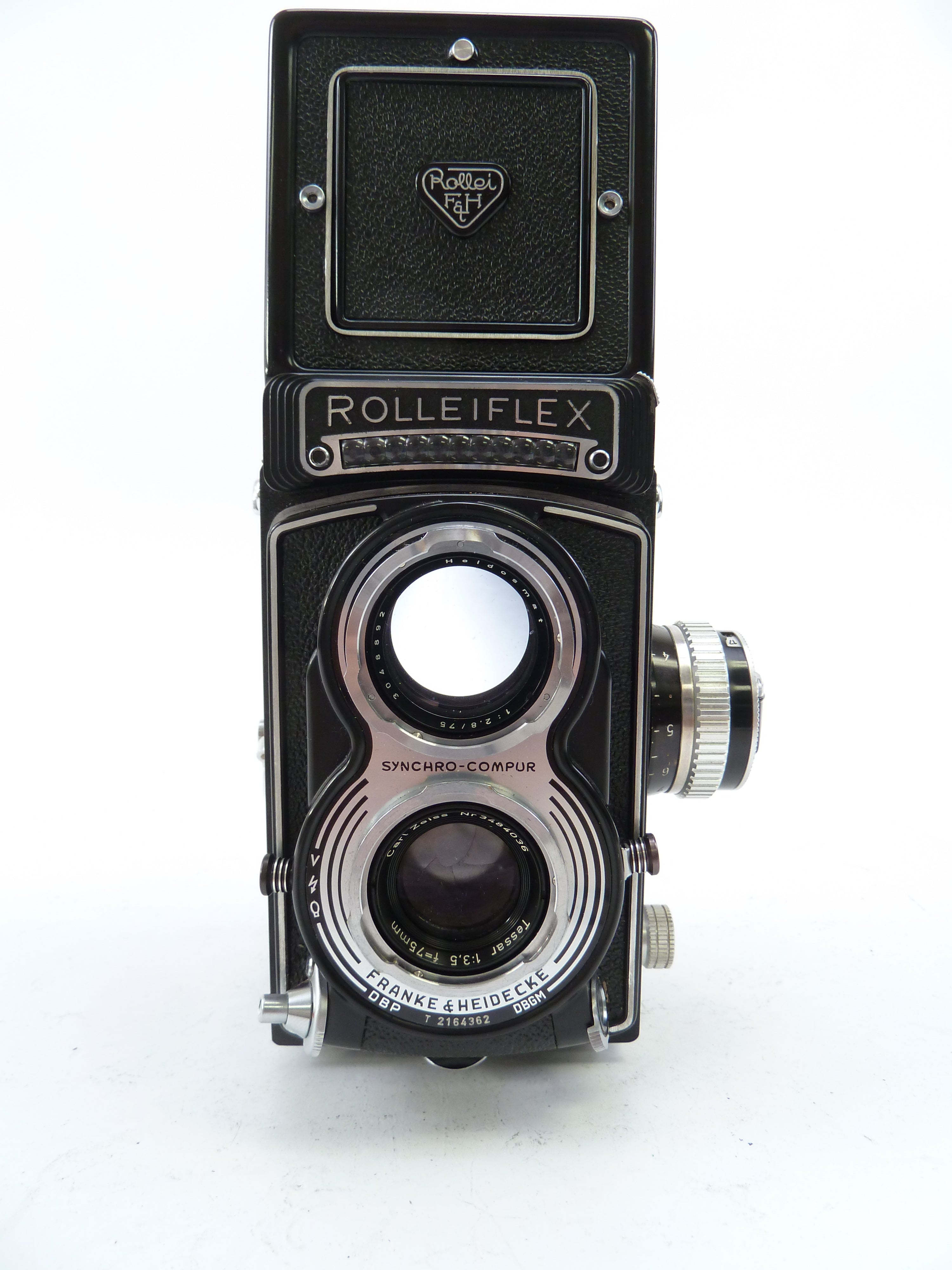 Rolleiflex T type 2 Twin Lens Reflex Camera with Tessar 75MM F3.5 Lens