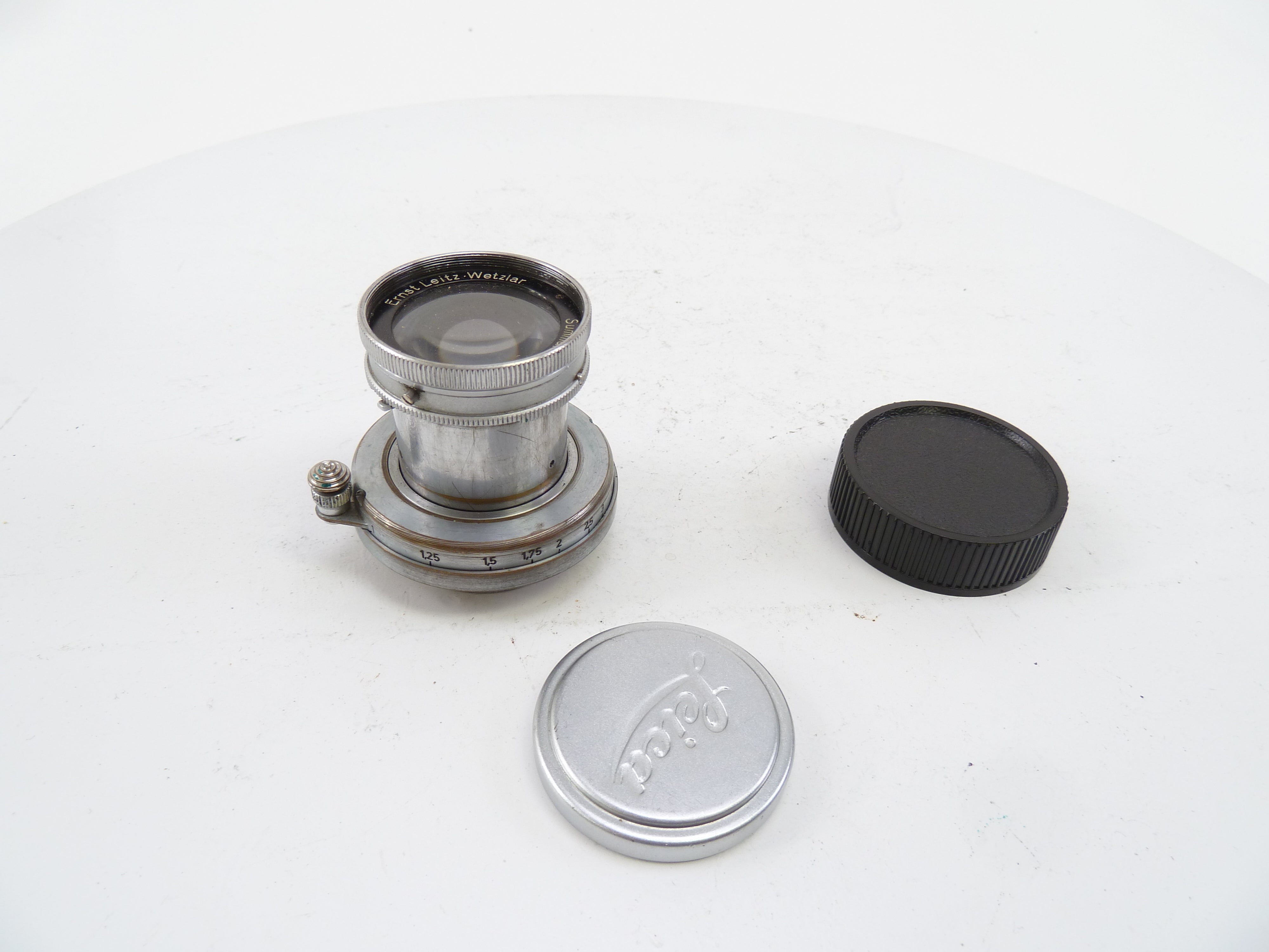 Leica Leitz Summar 5cm F2 L39 Screw Mount Collapsable Lens