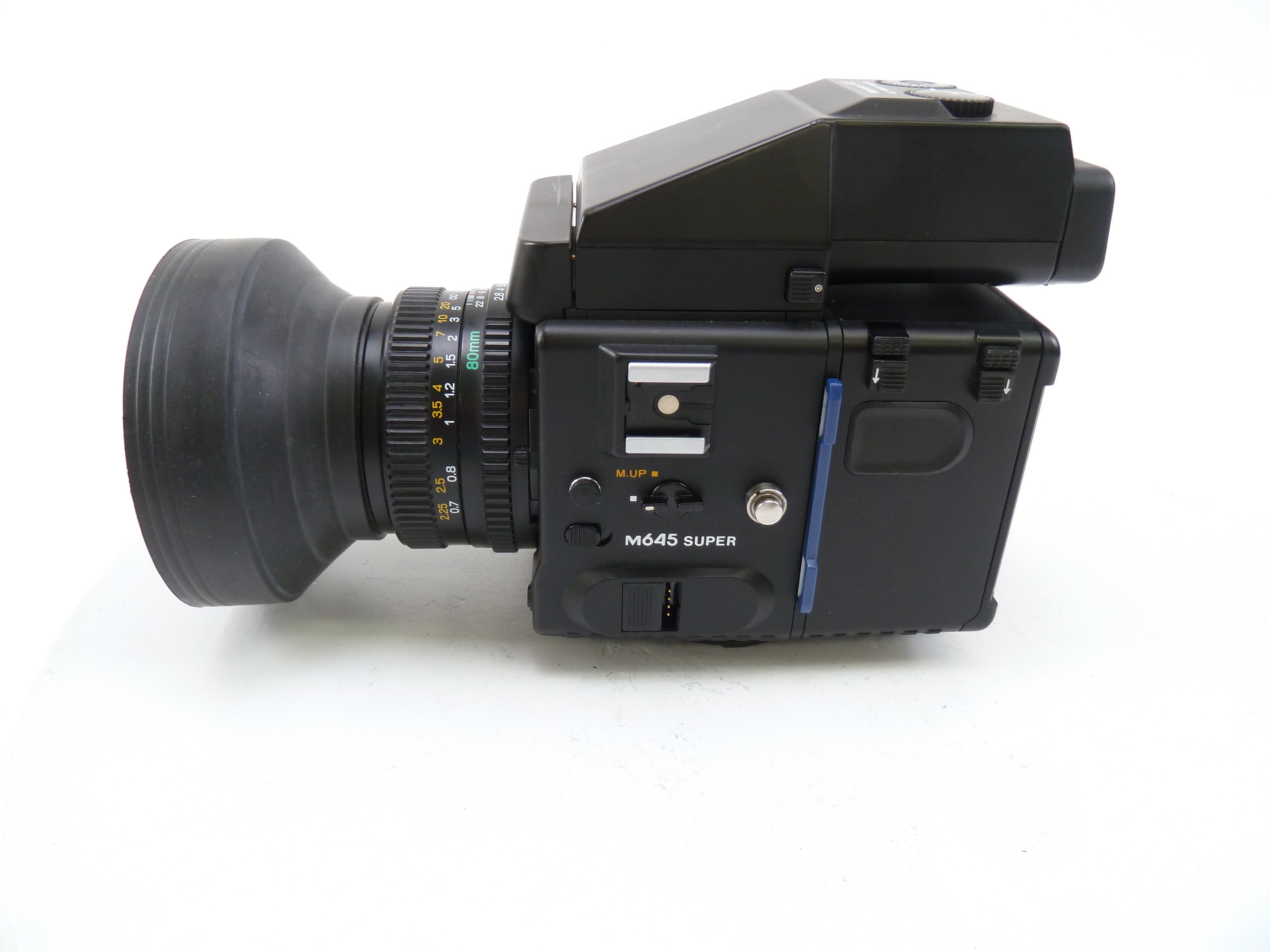 Mamiya 645 Super Camera Outfit with AE Prism Finder, 80MM F2.8 N Lens, and 120 Back