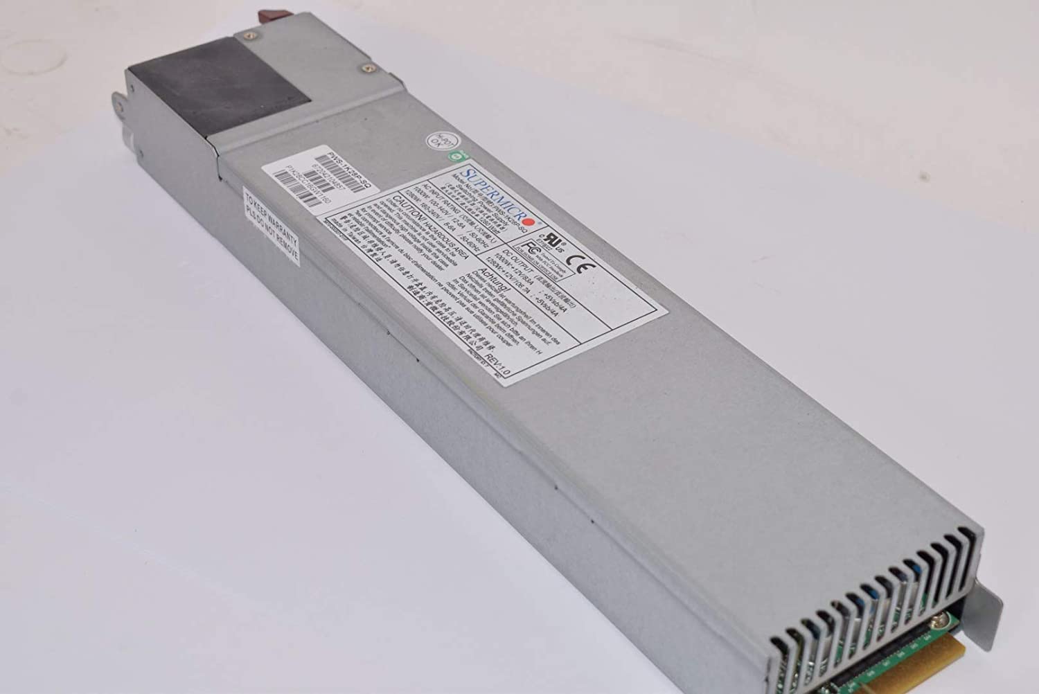 Supermicro 1000W / 1280W PWS-1K28P-SQ High-Efficiency 80 PLUS Platinum 1U w/ Digital Switching Control, PFC & PMBus 1.2 Server Power Supply - PWS-1K28P-SQ
