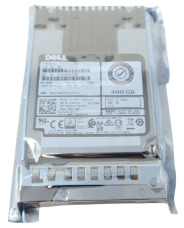 PX05SVB048Y Dell 480GB SAS 2.5" 12G MLC MU SSD Gen14 043PC