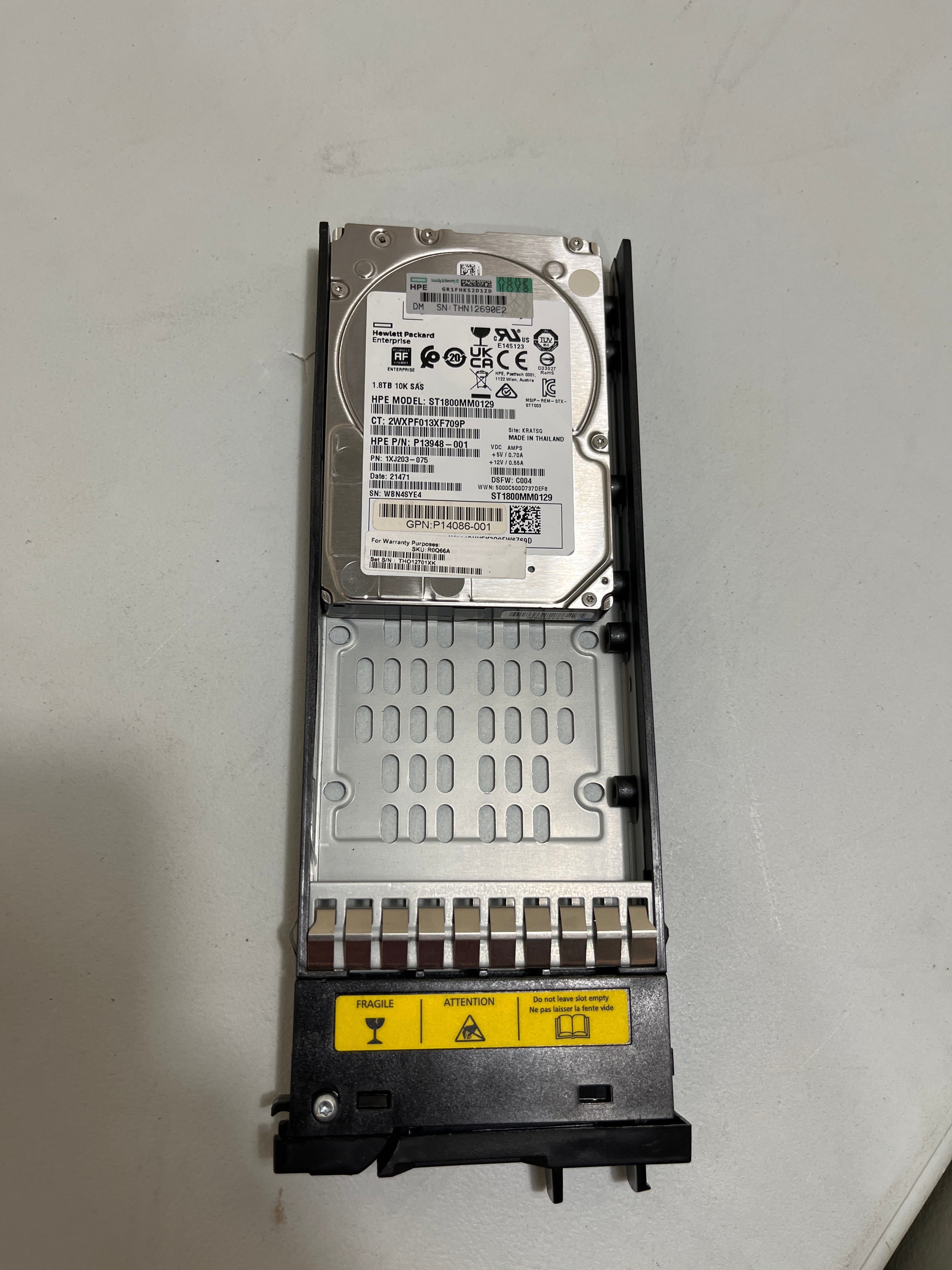 HPE P13246-001 - MSA 1.8TB 10K SAS 2.5in SFF HDD R0Q66A | Alo Tech Solutions