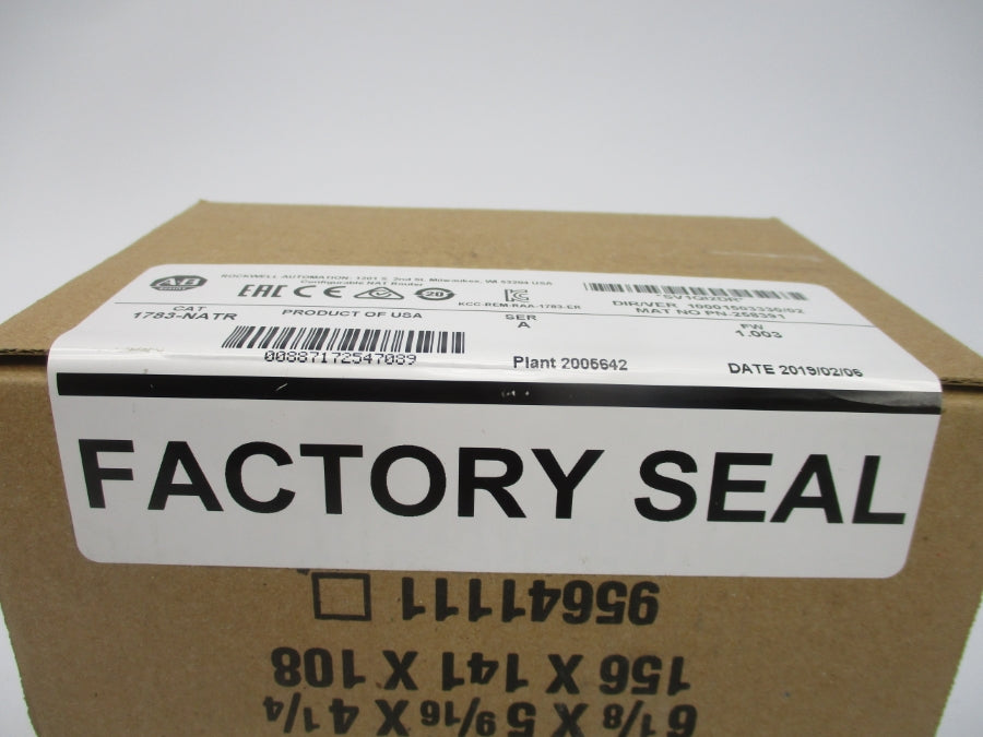ALLEN BRADLEY 1783-NATR SER. A F/W 1.003 DATE: 2019 NSFS