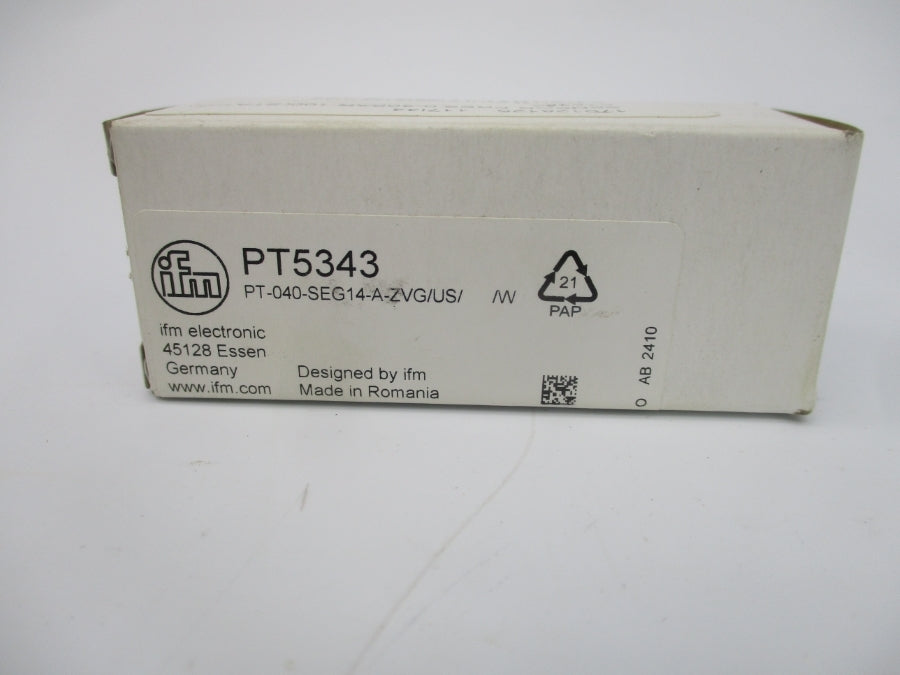 IFM EFECTOR PT5343 PT-040-SEG14-A-ZVG/US//W 8.5-36V 1450PSI NSMP