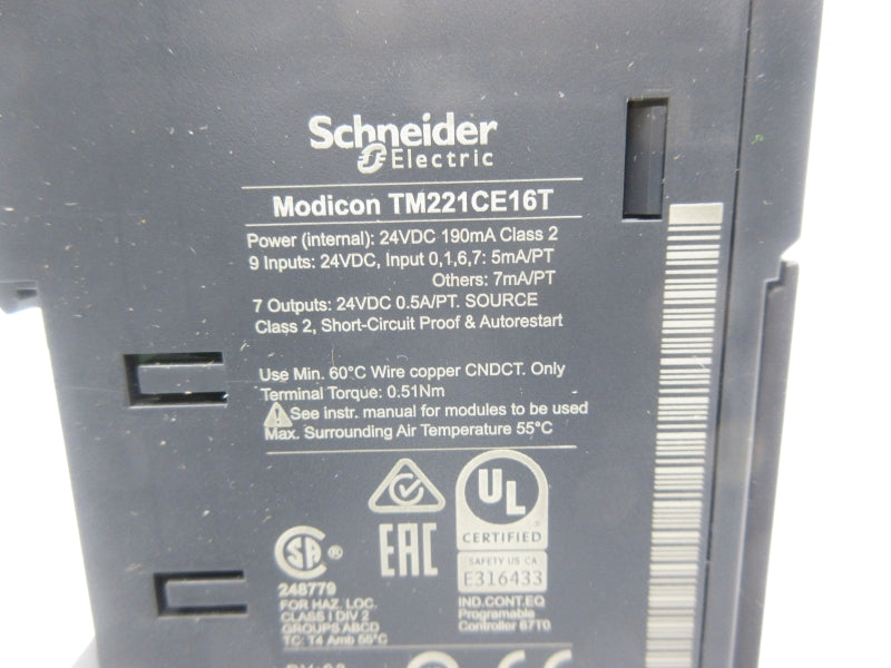 SCHNEIDER ELECTRIC TM221CE16T 24VDC NSNP