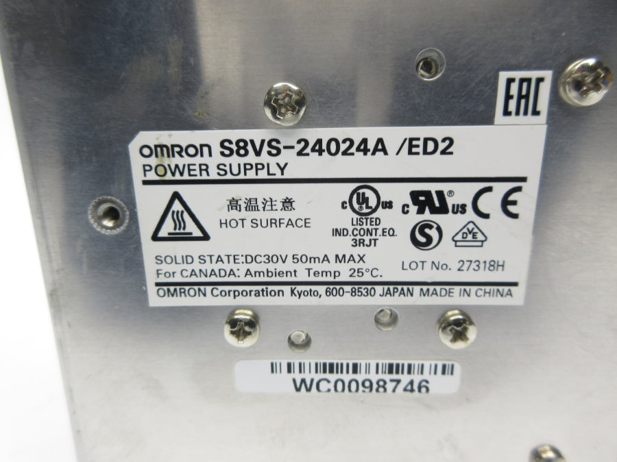 OMRON S8VS-24024A 100-240VAC 3.8A NSNP