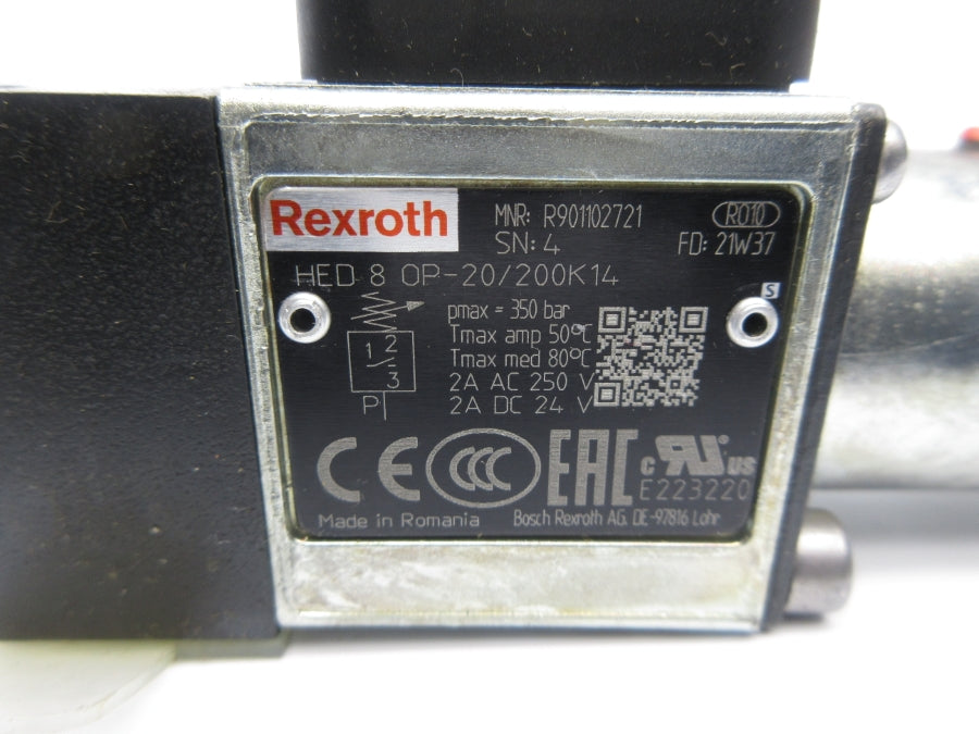 REXROTH R901102721 HED8OP-20/200K14 250VAC 2A NSNP