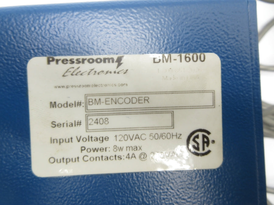 PRESSROOM ELECTRONICS BM-ENCODER 120VAC NSNP