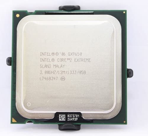 Intel QX9650 (S Spec: SLAN3) Core 2 Extreme 3.0GHz Socket LGA 775 12MB L2 Cache 1333MHz FSB (SLAN3) Desktop Processor