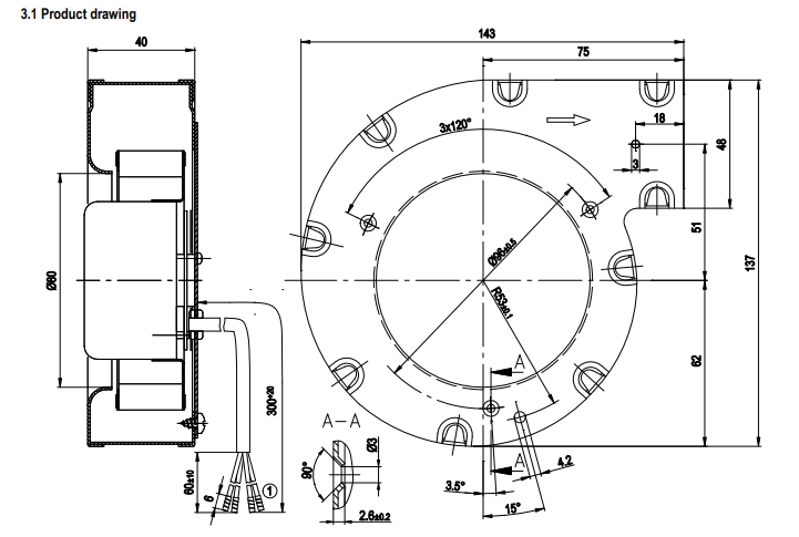 R1G097-AA05-01 ebm papst centrifugal fan 16W 24V