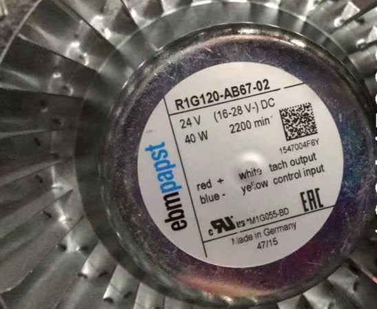 R1G120-AB67-02 ebm papst centrifugal fan 40W 24V