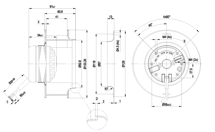 R2E133-BH66-05 ebm papst centrifugal fan