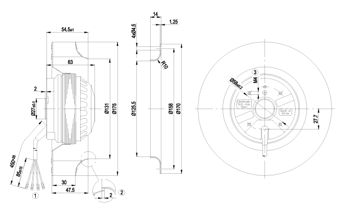 R2E175-AC77-05 ebm papst MOTORIZED IMPELLER