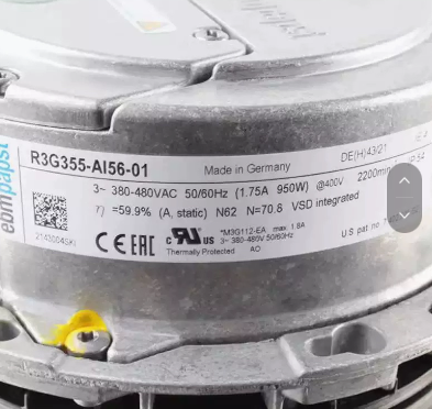 R3G355-AI56-01 ebm-papst Centrifugal Fan 380V1.75A