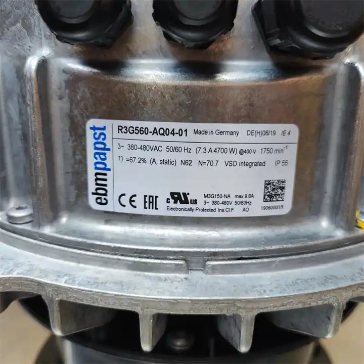 R3G560-AQ04-01 ebmpapst Centrifugal fan 380/480V High-Power Industrial Cooling Fan