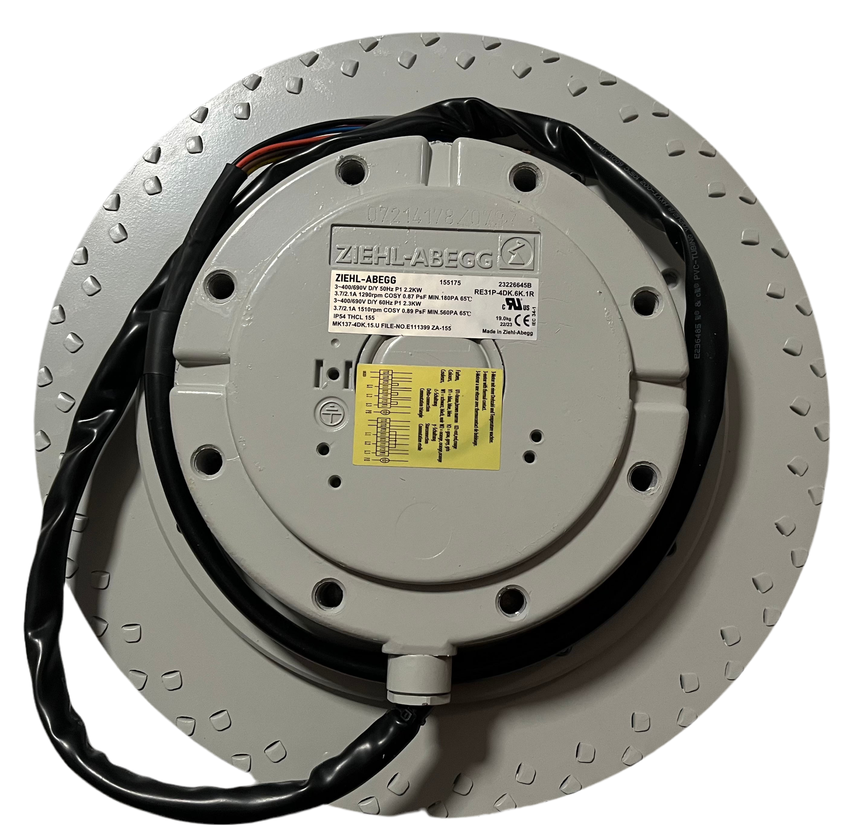 RE31P-4DK.6K.1R ZIEHL-ABEGG Centrifugal Fan