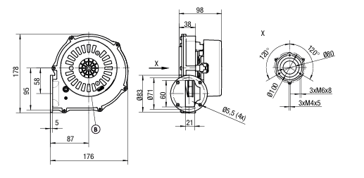RG130/0800-3612-030206 ebm papst 230V