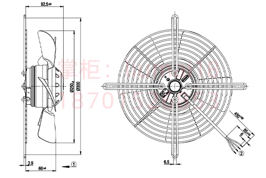 S2E250-BE65-01 ebm-papst AC Fans AC Axial Fan, 250mm
