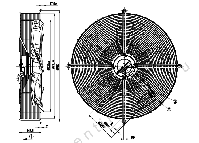 S3G630-AC52-51 ebm papst  fan