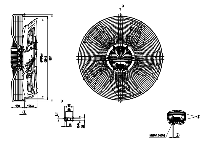 S3G800-BS26-71 ebm papst fan