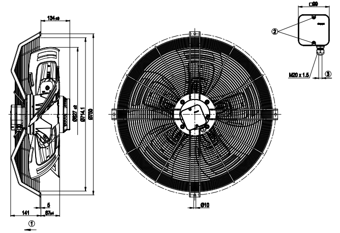 S4D630-AD01-01 ebm-papst  Fan 400V