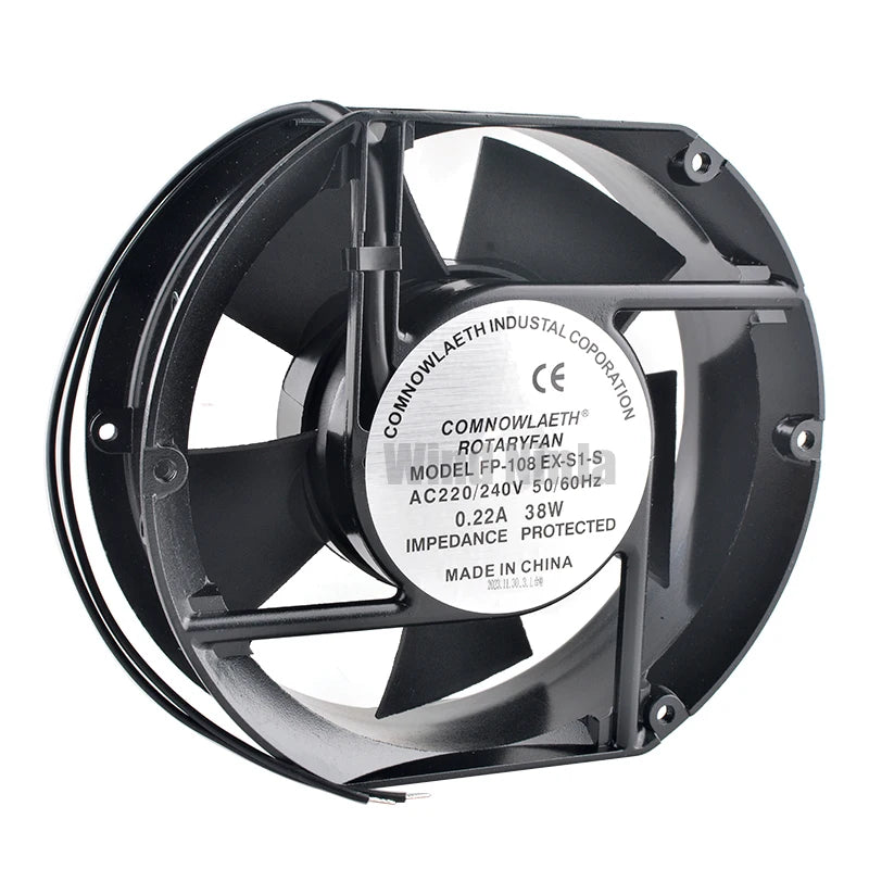 FP-108EX-S1-S/B 172mm fan 17251 172x150x51mm AC110V 220V 380V 38W Heat resistant axial fan cooling fan for cabinet - AliExpress 7