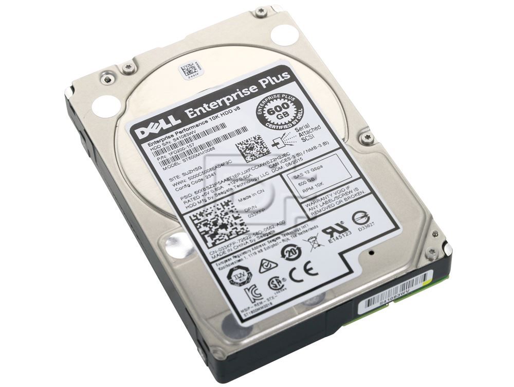 Seagate ST600MM0088 1FD200-157 033KFP 33KFP SAS Hard Drive Image 1 image