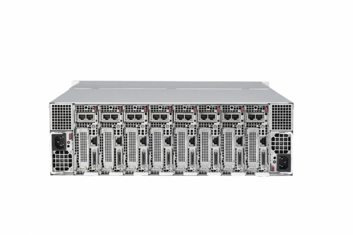 Supermicro SYS-5039MS-H8TRF 3U 8 Node MicroCloud - Xeon E3-1230 v6 | 256GB DDR4 (2x16GB Per Node)
