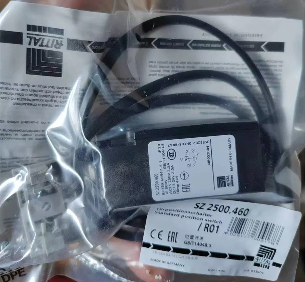RITTAL SZ2500.460 Door-operated switch for LED system light