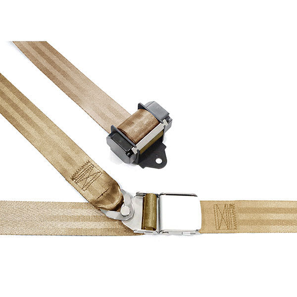 Pax,3-Pt Reel Assembly, Lap Belt & Harness W Inertia Reel, Tan