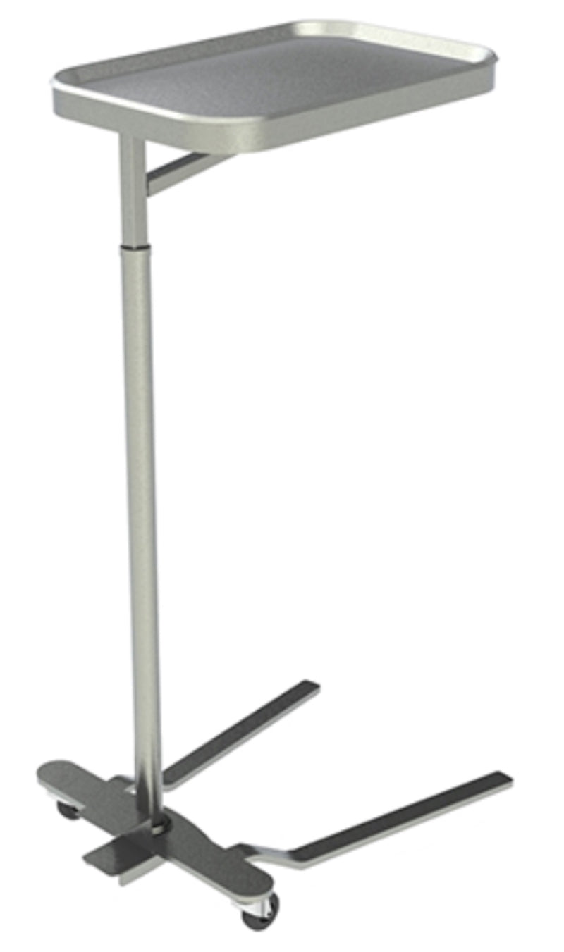 Stainless Steel Mayo Instrument Stand w/ 16" x 21" Tray