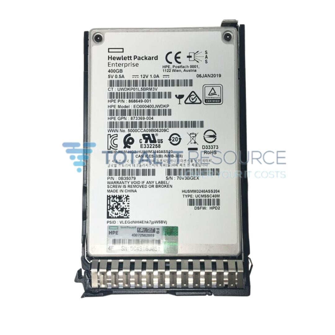 P04541-B21 HPE 400GB SAS 12G Write Intensive SFF (2.5in SC SSD