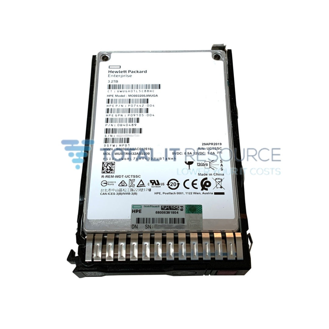 P09094-B21 P09925-001 HPE 3.2TB SAS 12G Mixed Use SFF (2.5in SC SSD