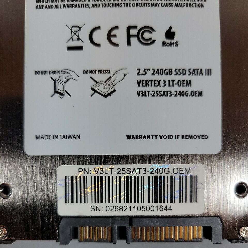 **New** OCZ SSD 240GB Vertex 3 Series SATA 6Gb/s 2.5inch  - V3LT-25SAT3-240G.OEM