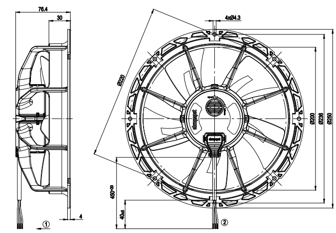 W1G200-EA91-45 EBMpapst  AC Fans