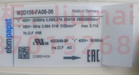 Ebmpapst W2D155-FA08-06 400V 0.08/0.07A 35/41W 3100rpm Cooling Fan