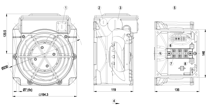 W2D160-EB22-12 EBMpapst Axial Fan