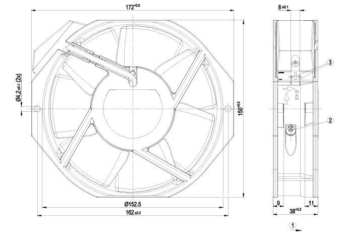 W2E142-BB01-01 7056ES Ebm-Papst Fans