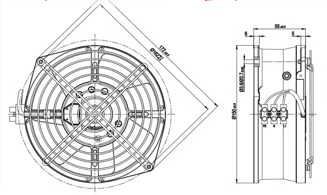 W2S130-AA03-71 EBMpapst Axial Cooling Fan